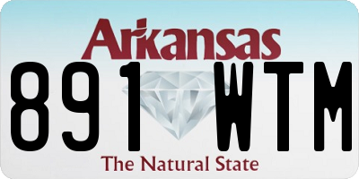 AR license plate 891WTM