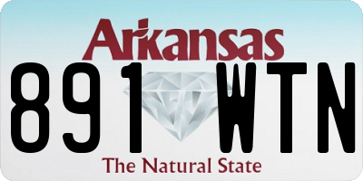 AR license plate 891WTN