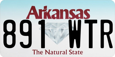 AR license plate 891WTR