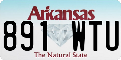 AR license plate 891WTU