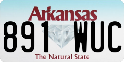 AR license plate 891WUC