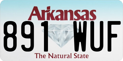 AR license plate 891WUF