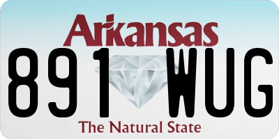 AR license plate 891WUG