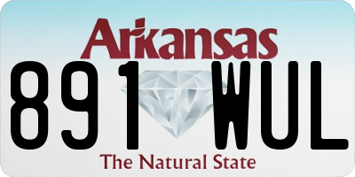 AR license plate 891WUL