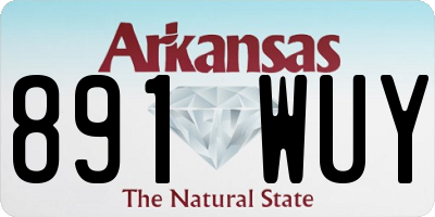 AR license plate 891WUY