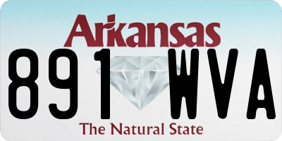 AR license plate 891WVA