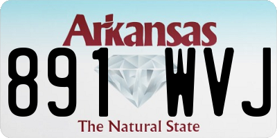 AR license plate 891WVJ
