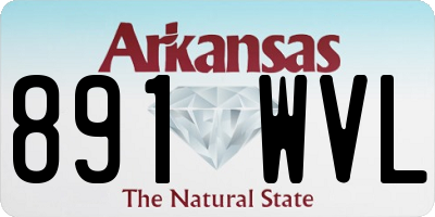 AR license plate 891WVL