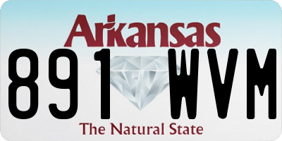AR license plate 891WVM