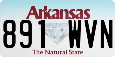 AR license plate 891WVN