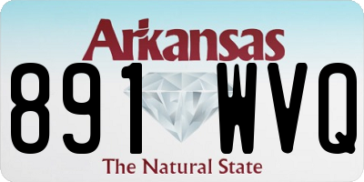AR license plate 891WVQ