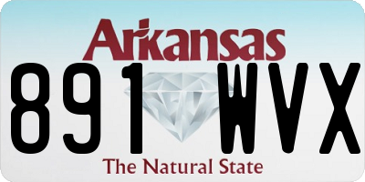 AR license plate 891WVX
