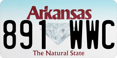 AR license plate 891WWC