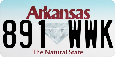 AR license plate 891WWK