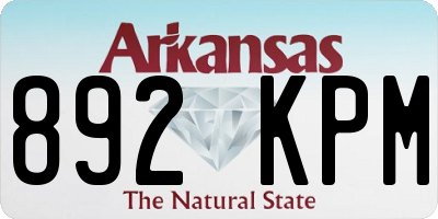 AR license plate 892KPM