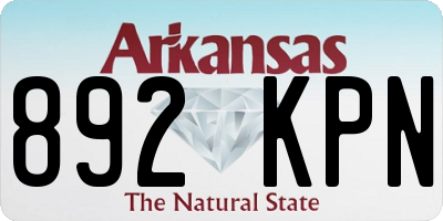 AR license plate 892KPN