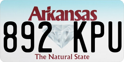 AR license plate 892KPU