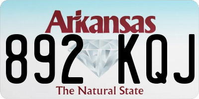 AR license plate 892KQJ