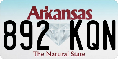 AR license plate 892KQN