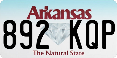 AR license plate 892KQP