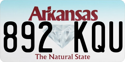 AR license plate 892KQU