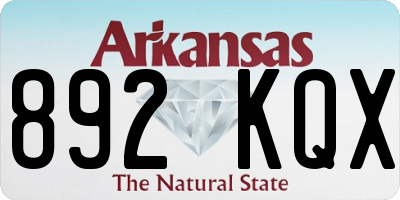 AR license plate 892KQX