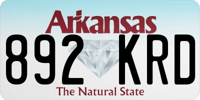 AR license plate 892KRD