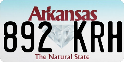 AR license plate 892KRH
