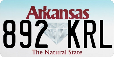 AR license plate 892KRL
