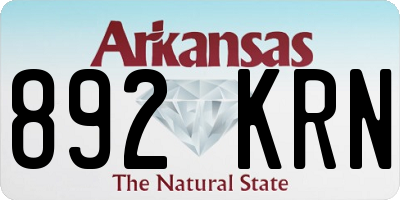 AR license plate 892KRN