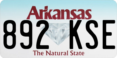 AR license plate 892KSE