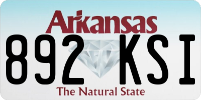 AR license plate 892KSI