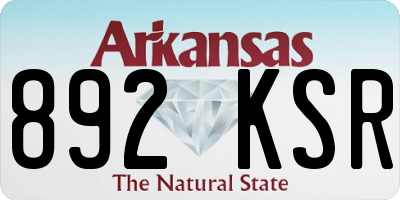 AR license plate 892KSR