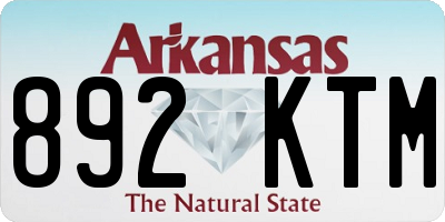 AR license plate 892KTM