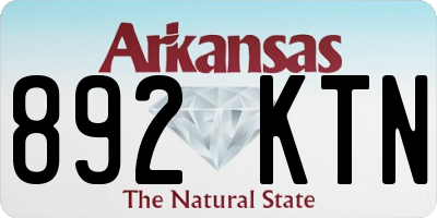 AR license plate 892KTN