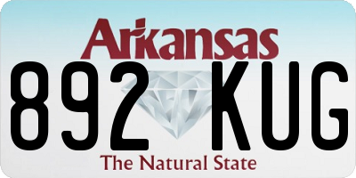 AR license plate 892KUG
