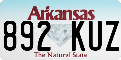 AR license plate 892KUZ