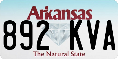 AR license plate 892KVA