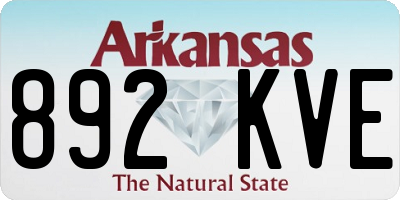 AR license plate 892KVE