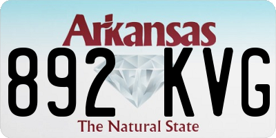 AR license plate 892KVG