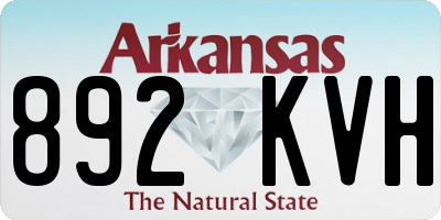 AR license plate 892KVH