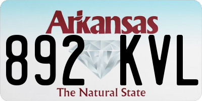 AR license plate 892KVL
