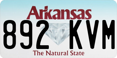AR license plate 892KVM