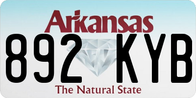 AR license plate 892KYB