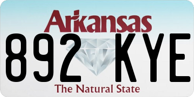 AR license plate 892KYE