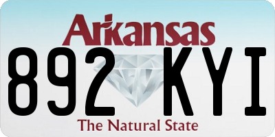 AR license plate 892KYI