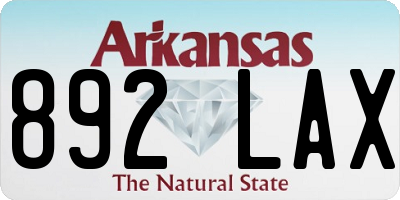 AR license plate 892LAX