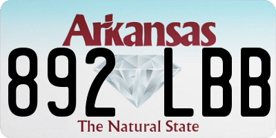 AR license plate 892LBB