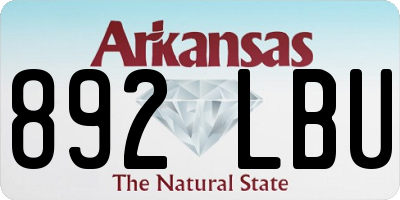 AR license plate 892LBU