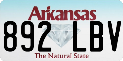AR license plate 892LBV